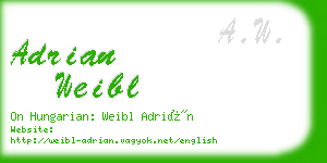 adrian weibl business card